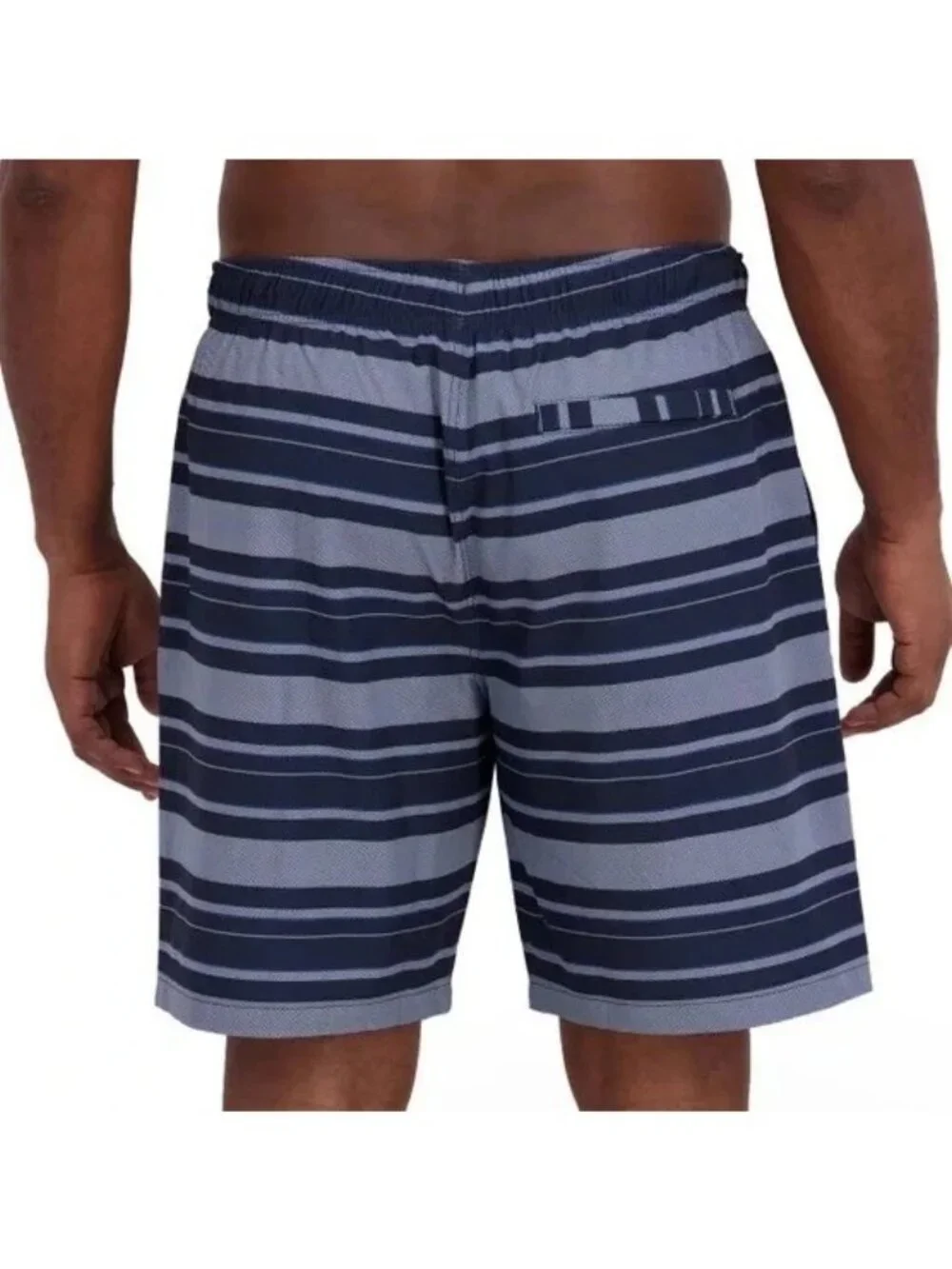 NWT Nautica Men's S Blue Classic Fit Swim Trunks With UPF Protection & Quick-Dry